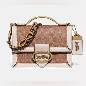 NWT Riley Top Handle 18 In Signature Canvas